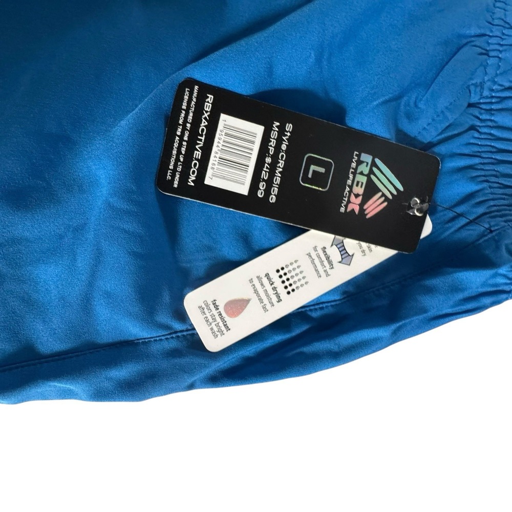 Reebok Mens 7" Active/Training Shorts Blue- Large- NWT MSRP: $42.99 - Picture 4 of 5